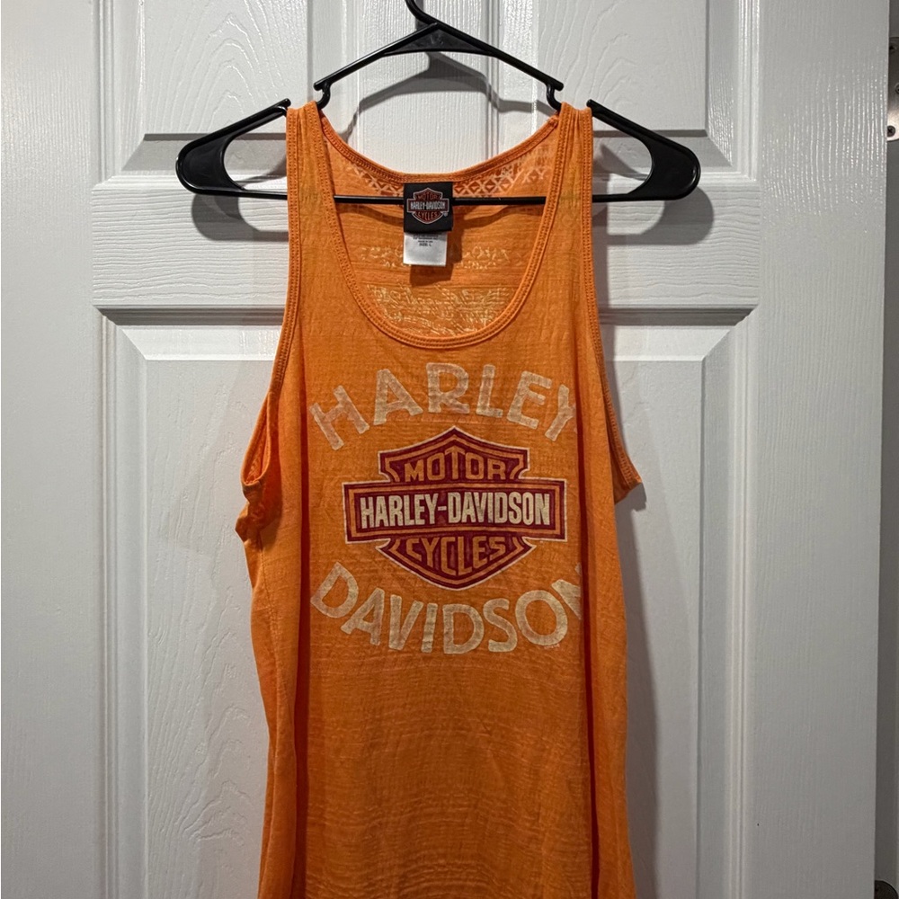 Harley-Davidson Orange Tank Top